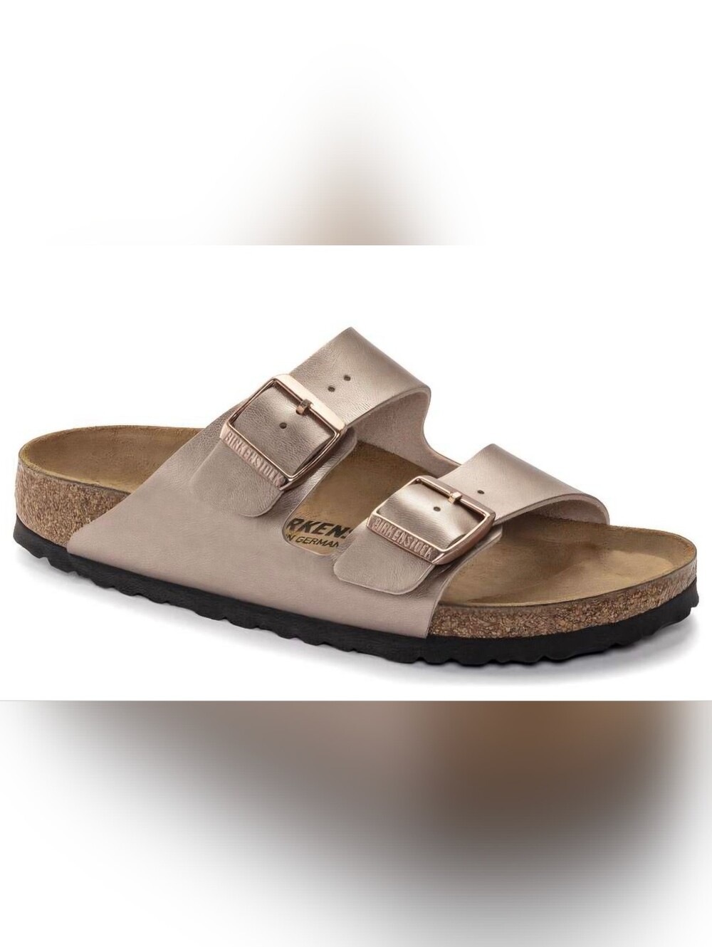 Women's 41 Birkenstock Birko-Flor Sandals Rose Gold